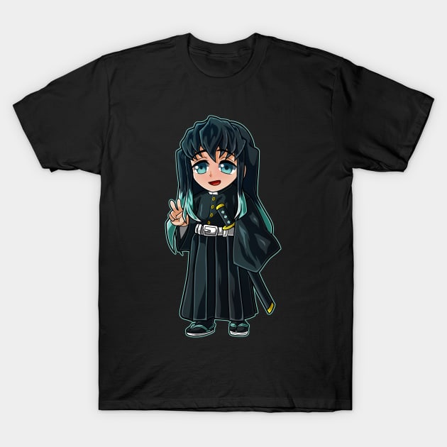 Paradox Studio Demon Slayer Tokito Muichiro Chibi Color T Shirt